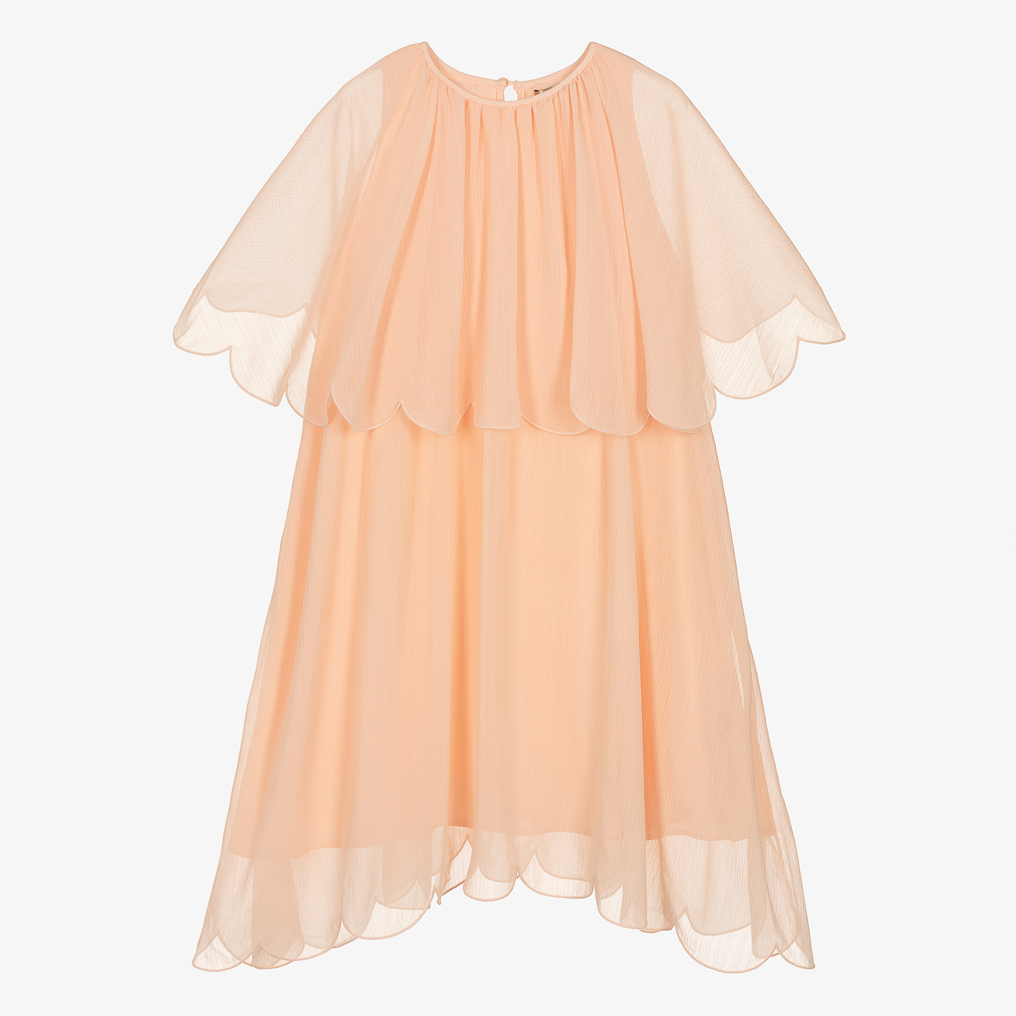 ワンピース STELLA MCCARTNEY Woman Dress Blush Pink 6A04743DU300 6900 Stella McCartney Striped Silk-Blend Maxi Wrap Dress | Saks