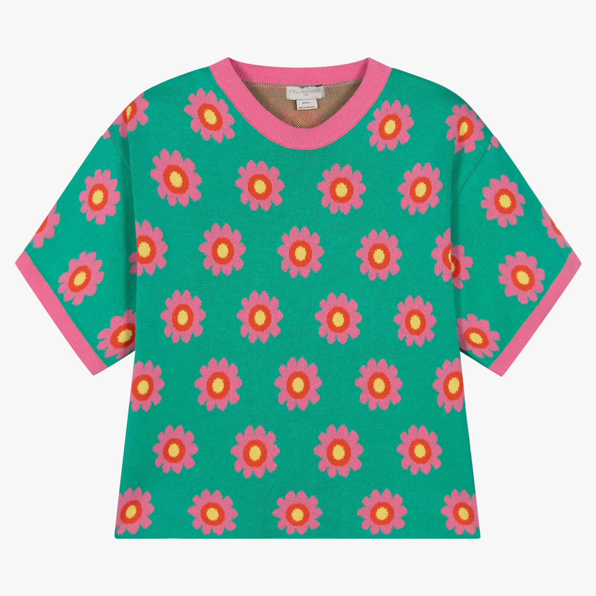 Stella McCartney Kids - Teen Girls Green & Pink Flowers Top
