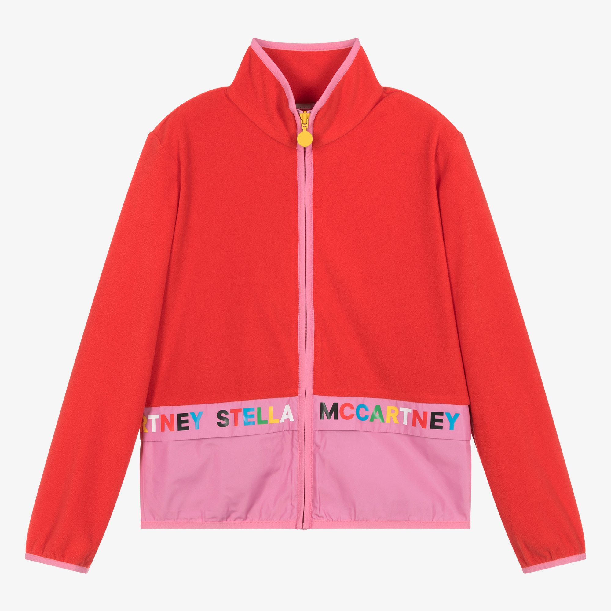 STELLA MCCARTNEY mC Cartney Silk Zip Bomber Cropped Jacket
