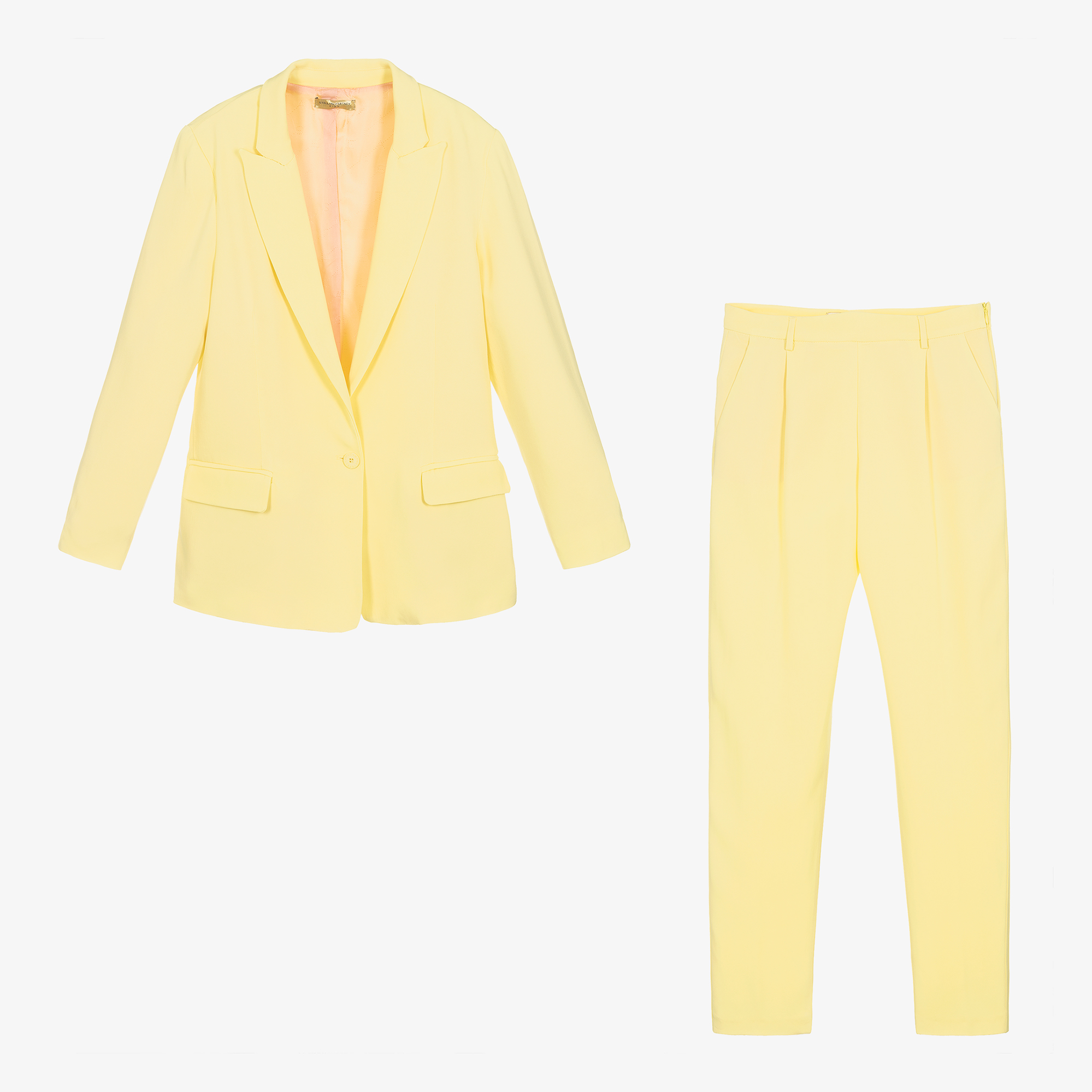 パンツ Stella Mccartney Canary Yellow Satin Relaxed Fit Trousers Trainsuit Sweatpants by adidas by Stella McCartney | Rent