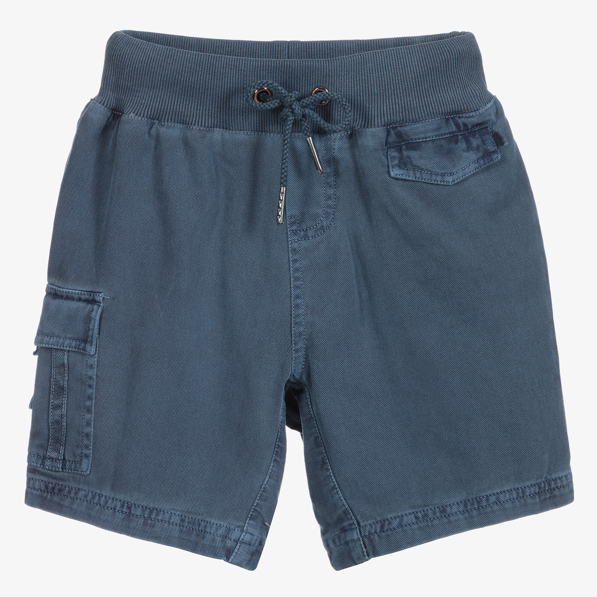 Sunuva Boys Blue Cotton Cargo Shorts