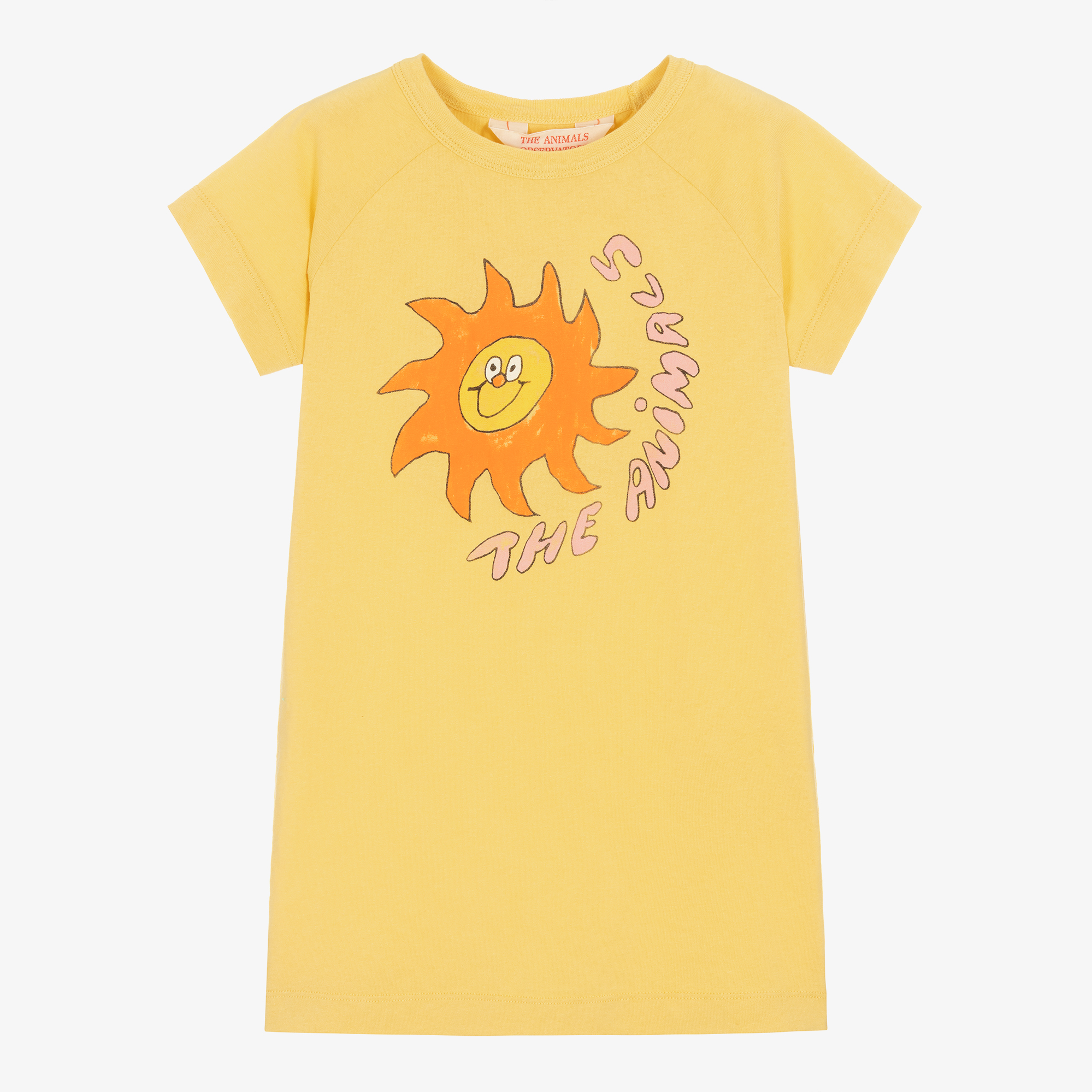 The Animals Observatory - Girls Yellow Sunshine T-Shirt