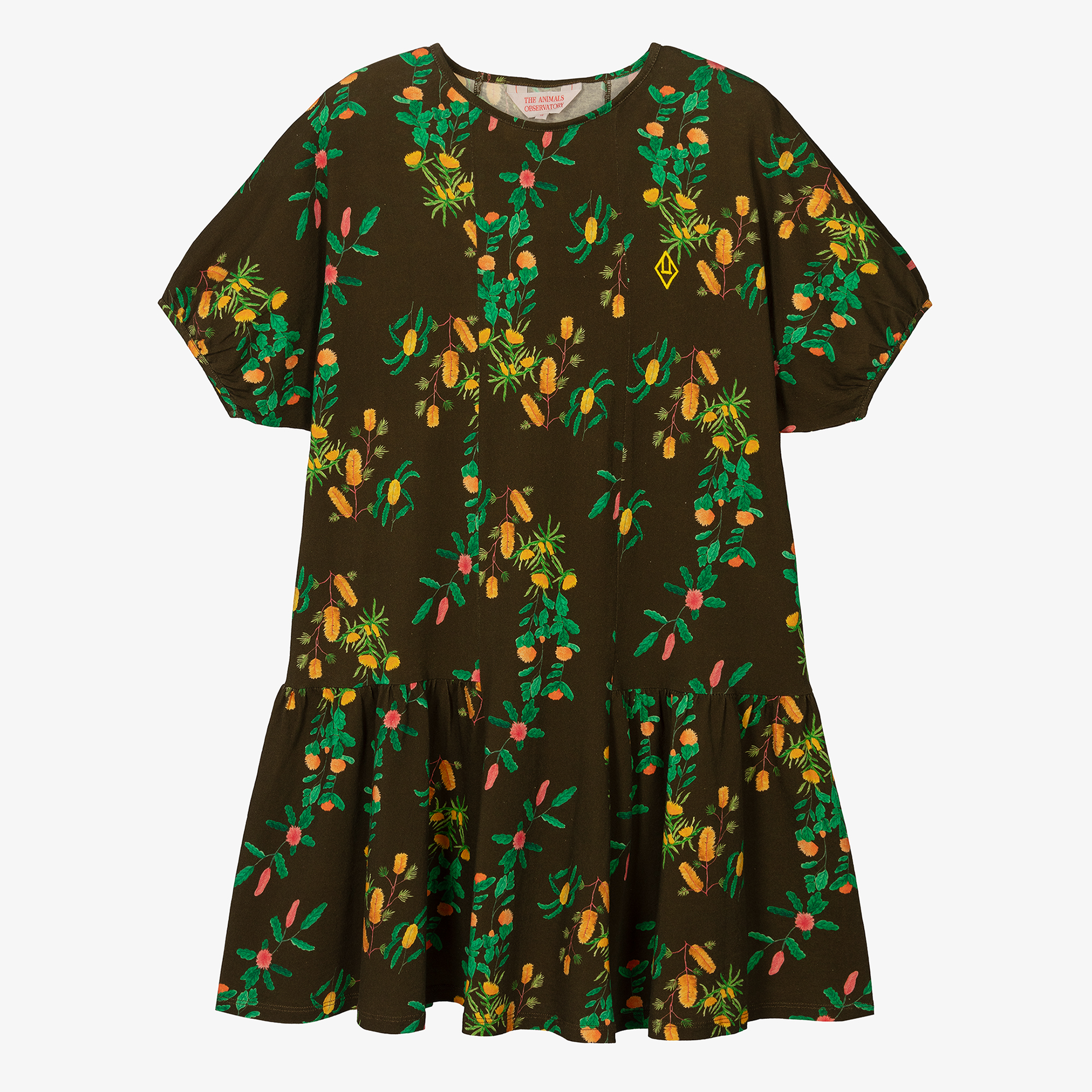 girls brown floral dress Brown Flower Girl Dress | Wildflower Embroidered Tulle