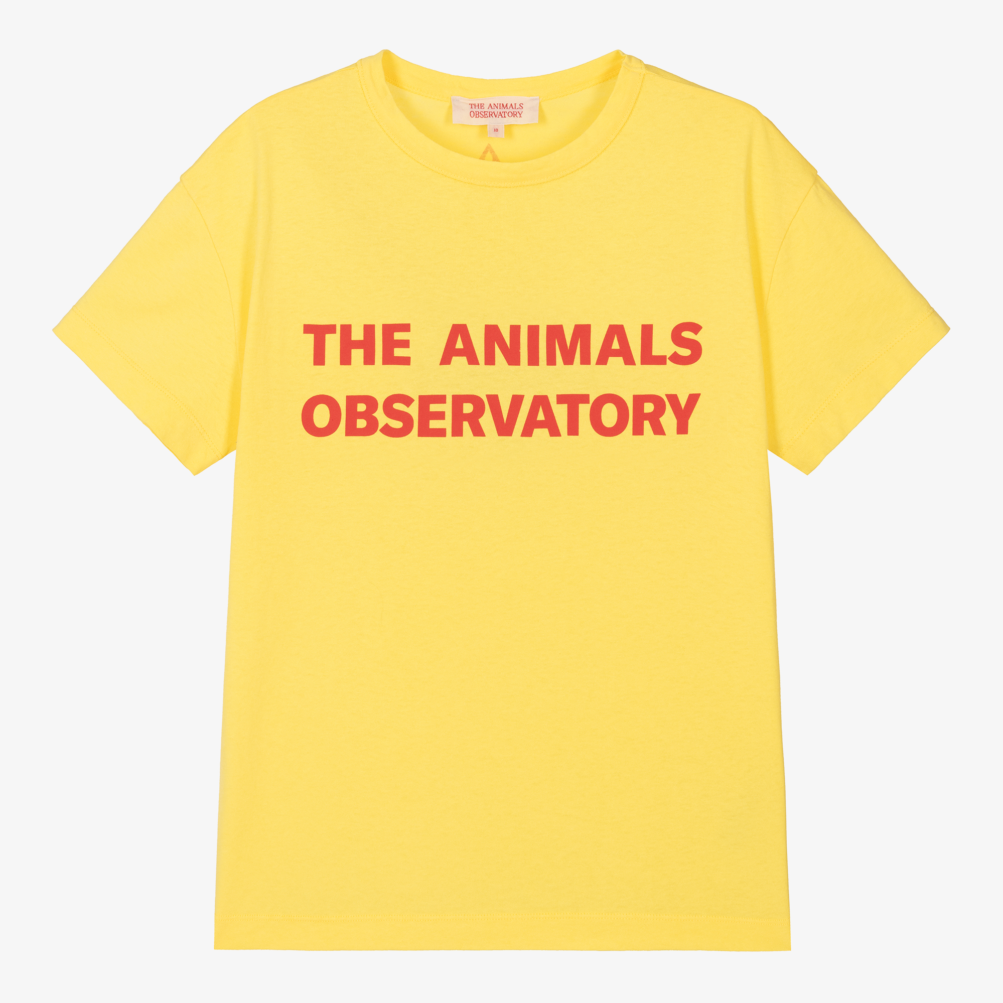 The Animals Observatory - Teen Yellow Cotton T-Shirt