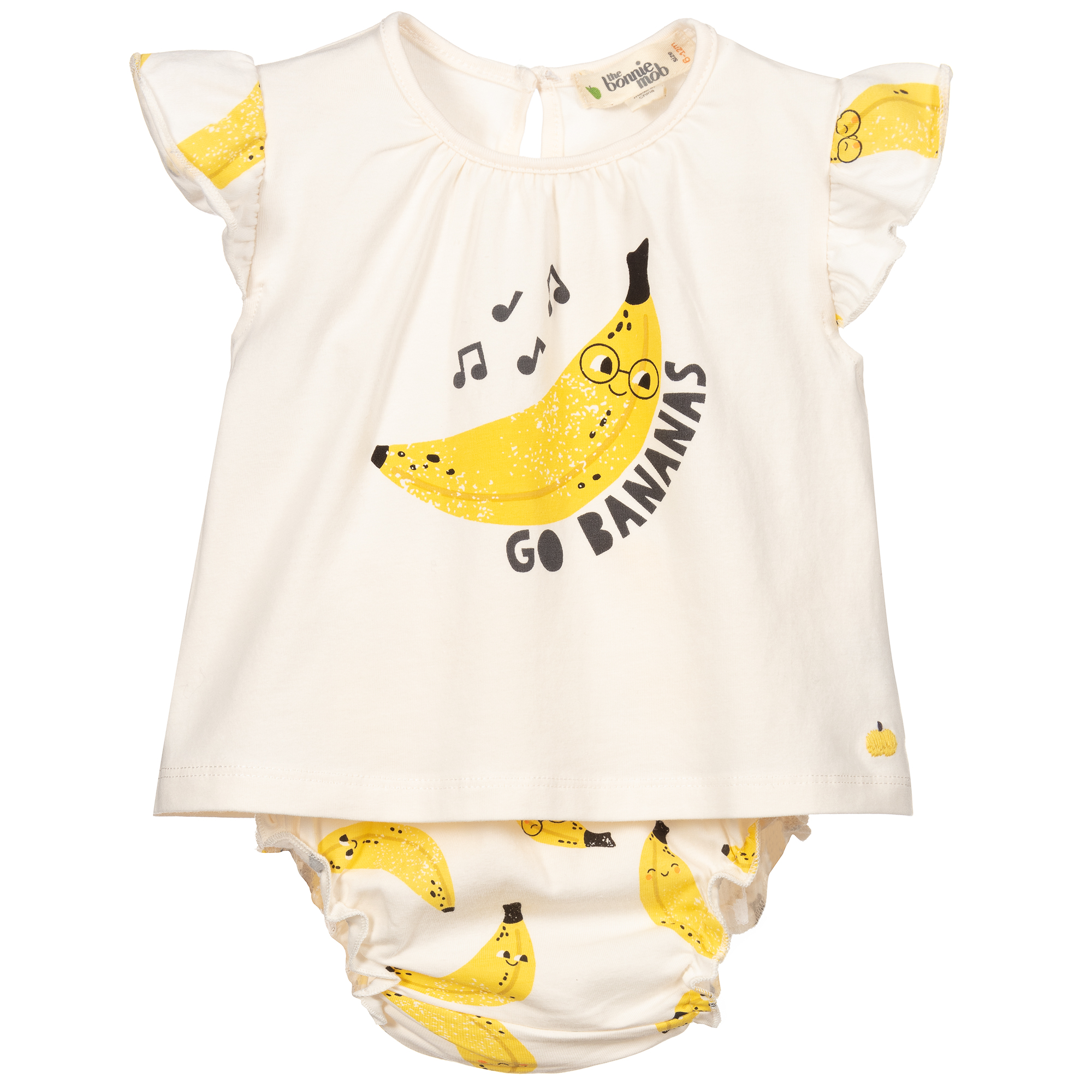 The Bonniemob Baby Girls Banana Shorts Set