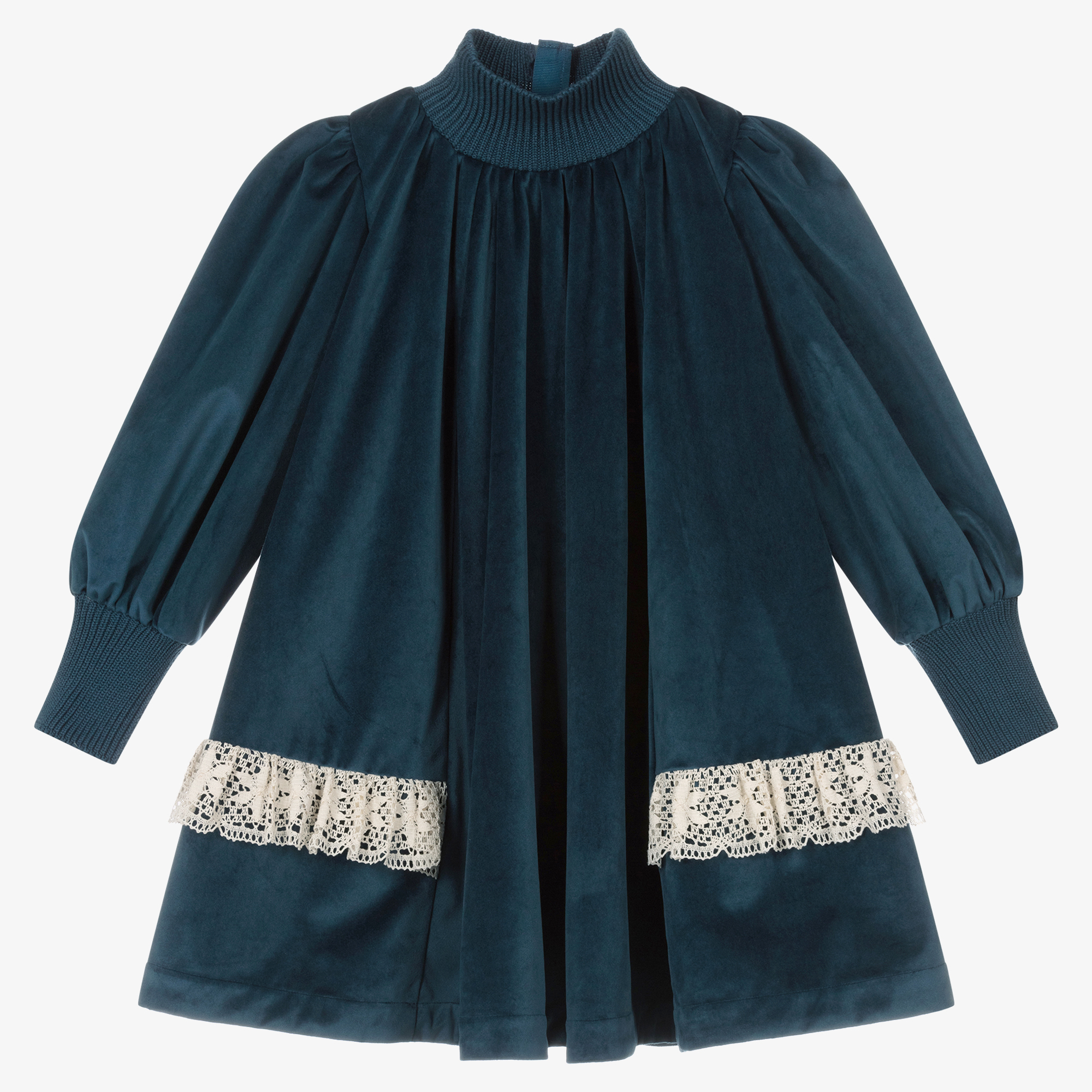 princess polly baby blue dress Clarice Silk-Velvet Dress in Steel Blue