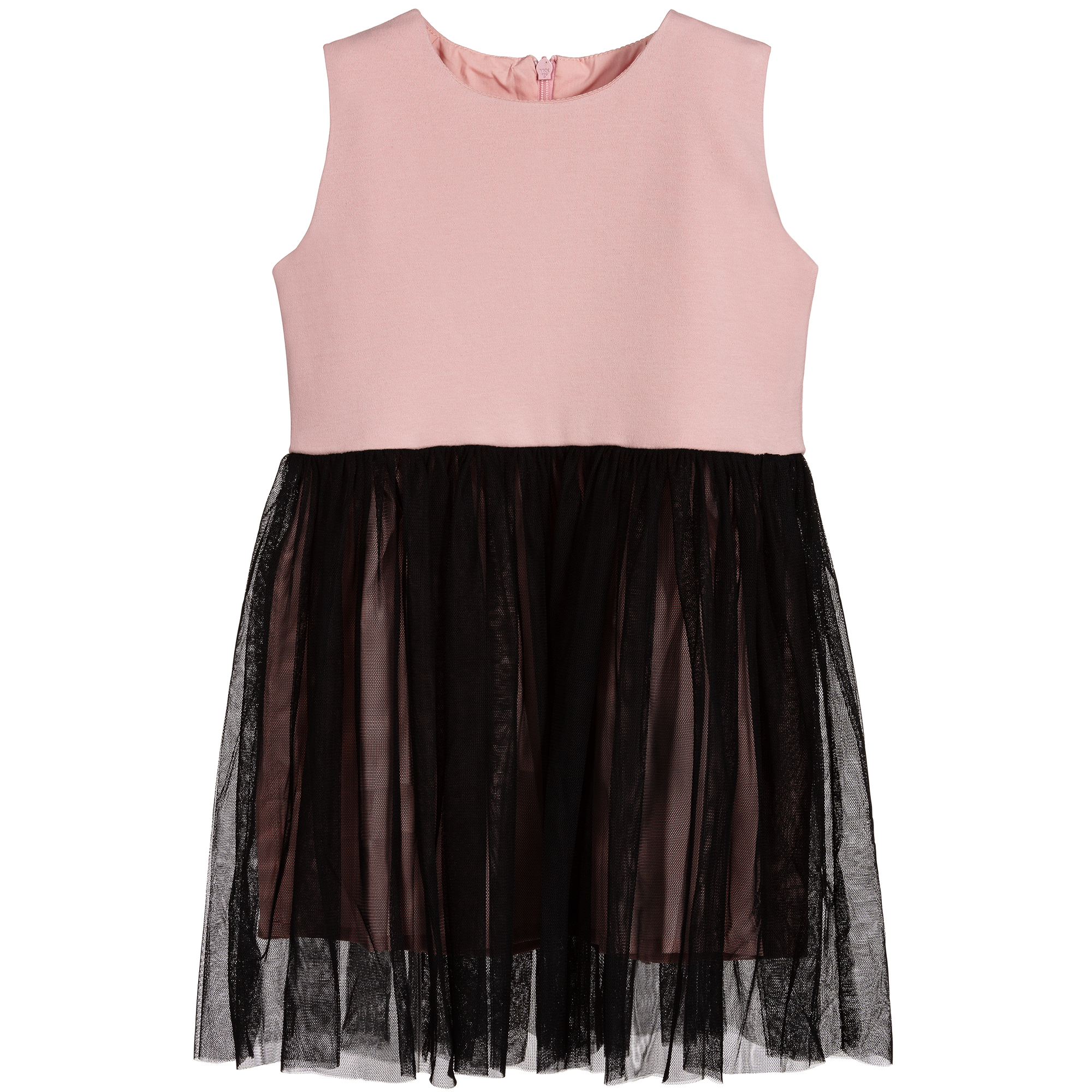 pink with black dress