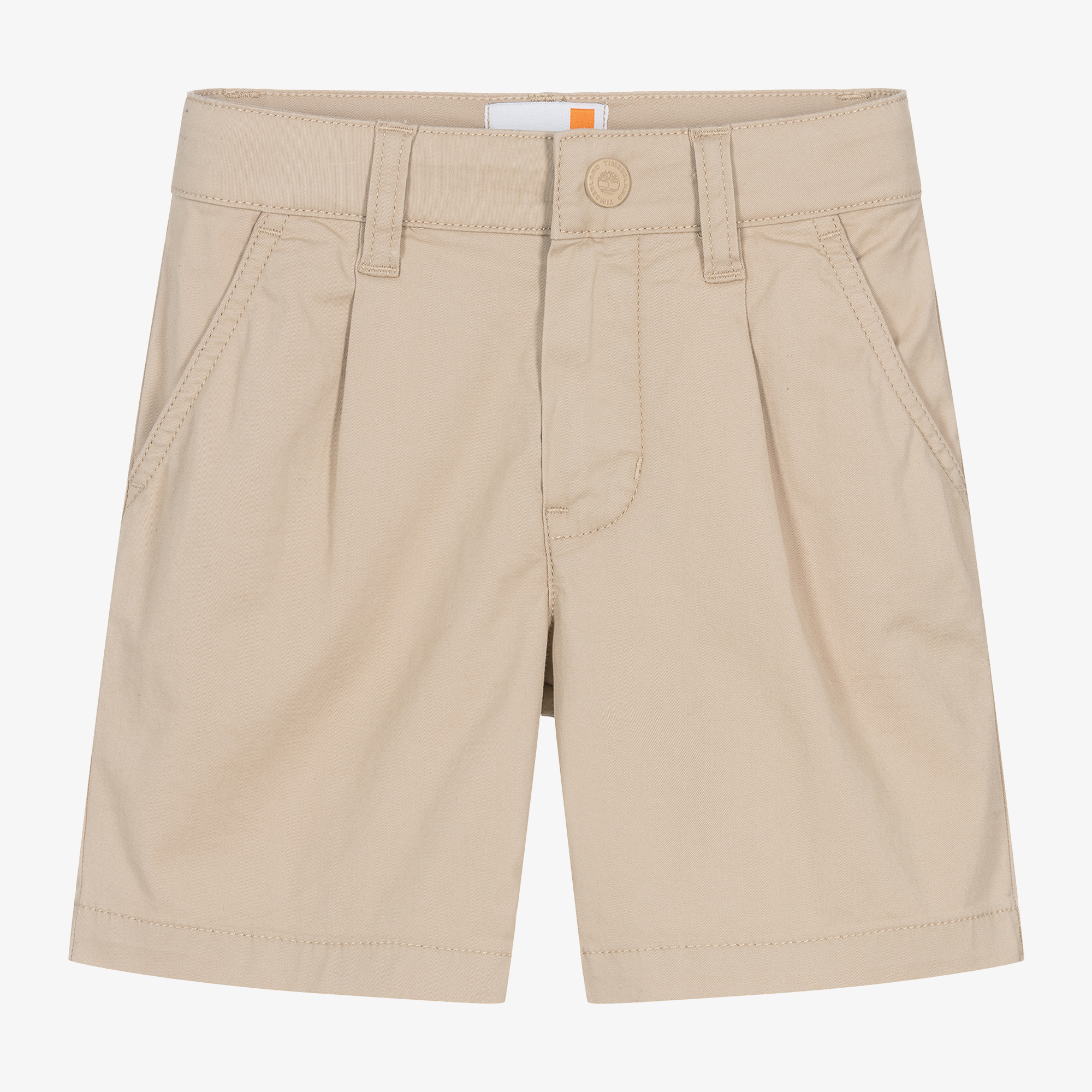 Timberland - Boys Beige Cotton Chino Shorts | Childrensalon