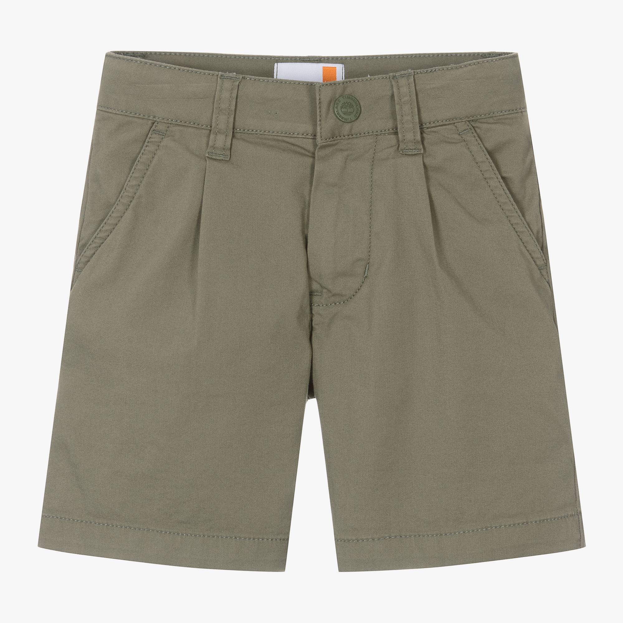 Timberland Boys Green Cotton Chino Shorts