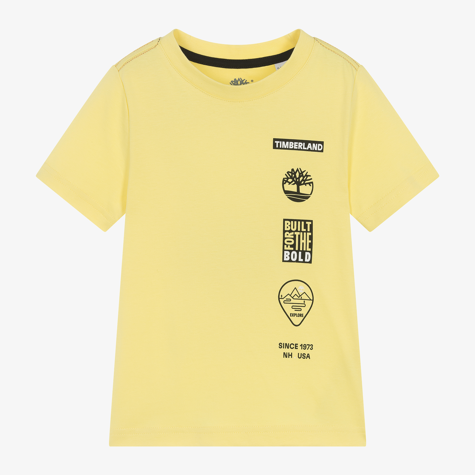 Timberland Boys Yellow Organic Cotton T Shirt Childrensalon Outlet