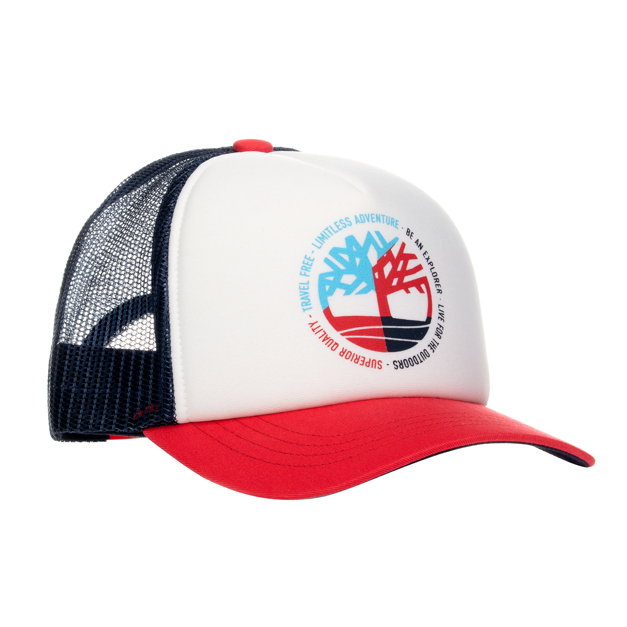 Timberland - Navy Blue \u0026 Red Logo Cap 