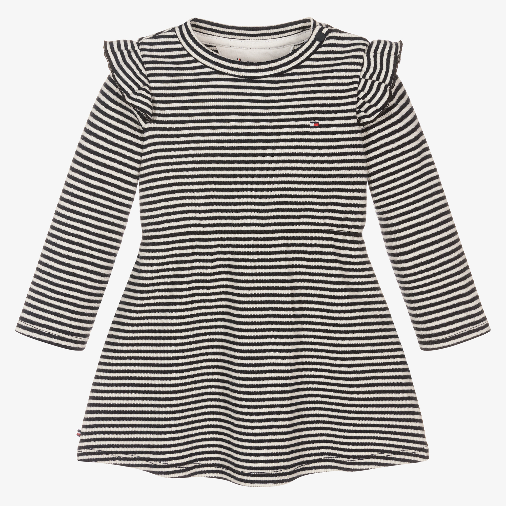 Diacrítico Hacia atrás Dardos Tommy Hilfiger - Baby Girls Blue Striped Dress | Childrensalon Outlet