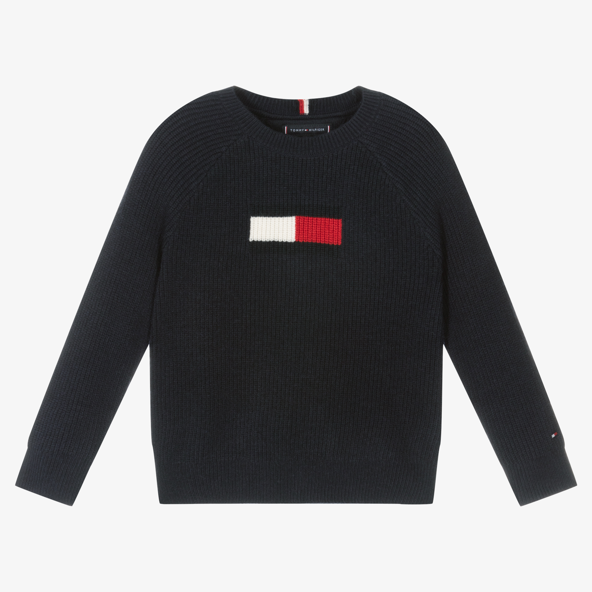 Blue Outlet Boys Logo Childrensalon Tommy Sweater | Hilfiger Knit -