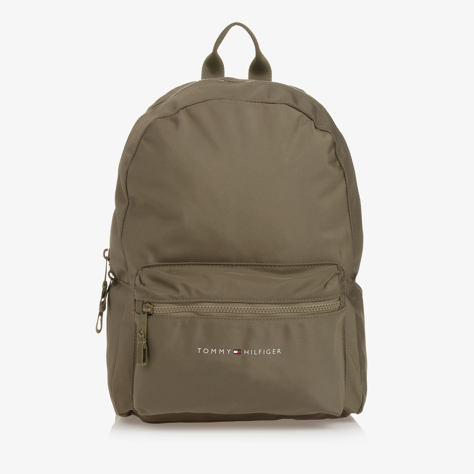 Tommy Hilfiger Boys Khaki Canvas Backpack Childrensalon Outlet