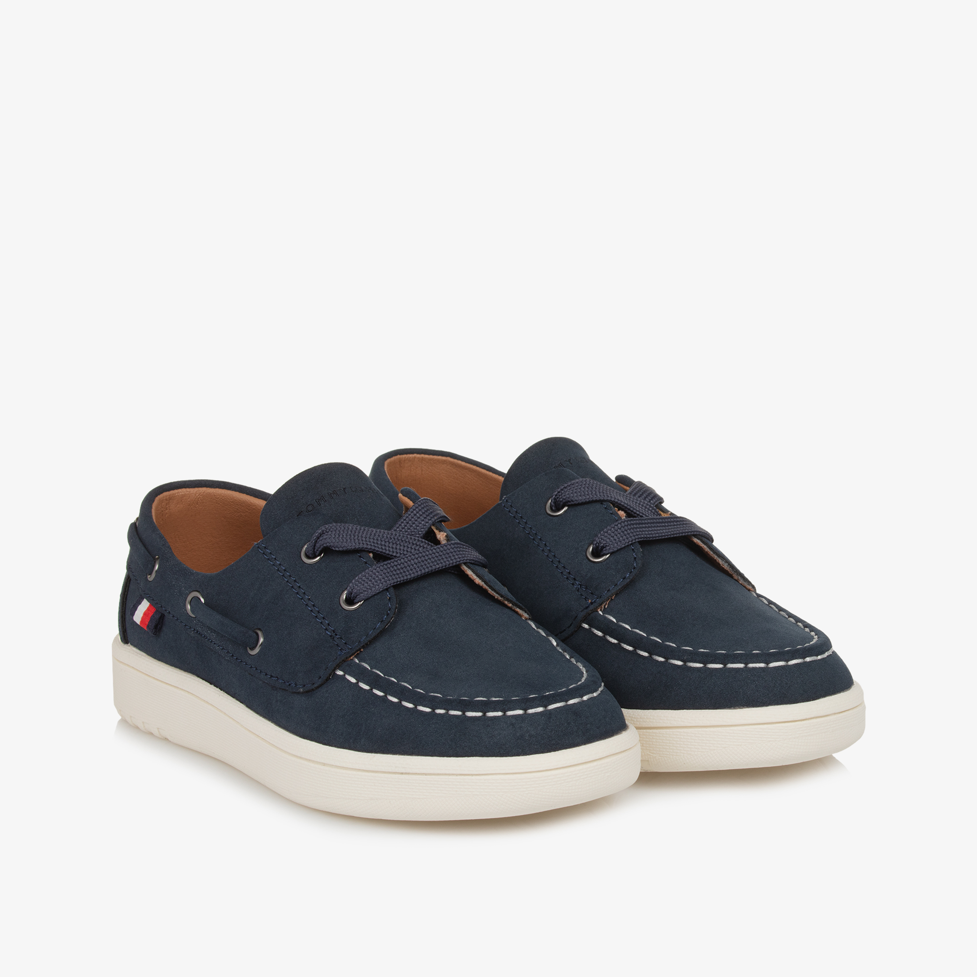 Tommy Hilfiger - Boys Soft Navy Suede Loafers 