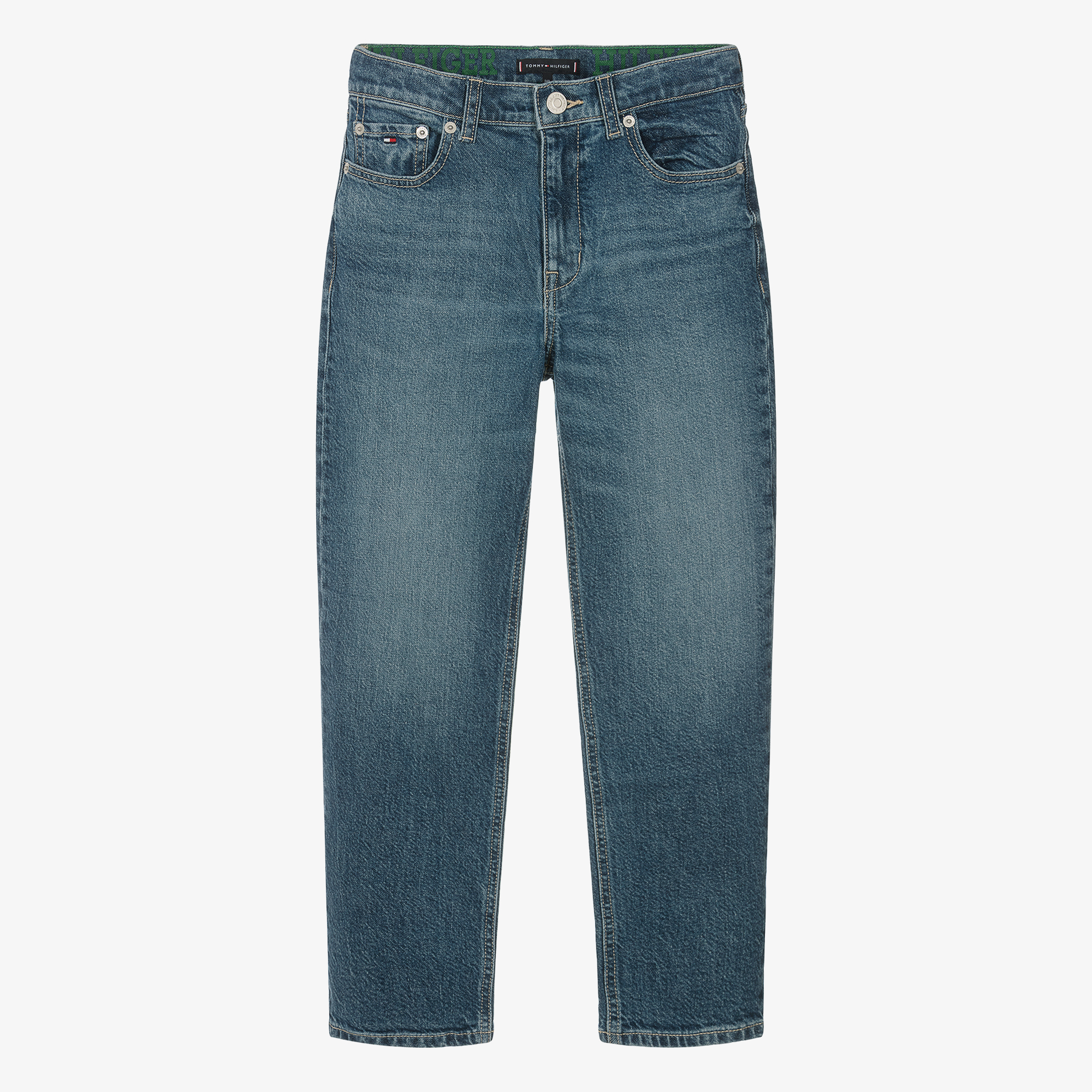 Tommy Hilfiger Teen Boys Blue Denim Straight Fit Jeans