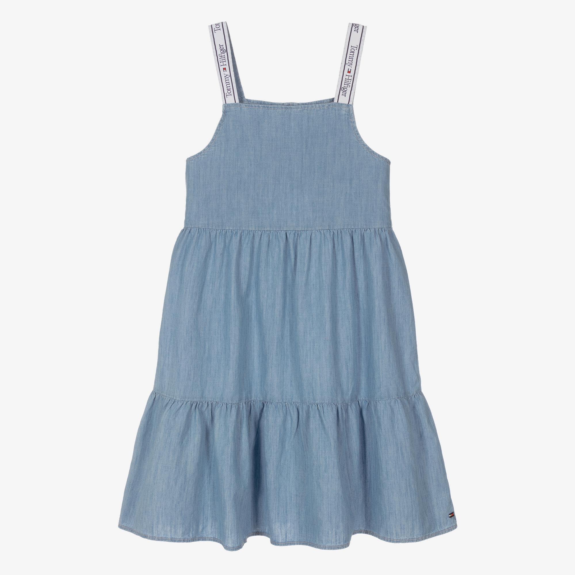 white christmas dresses Tommy Hilfiger Little Girls Cotton Star-Print Denim Dress, Size 6X –  Vanessa Jane