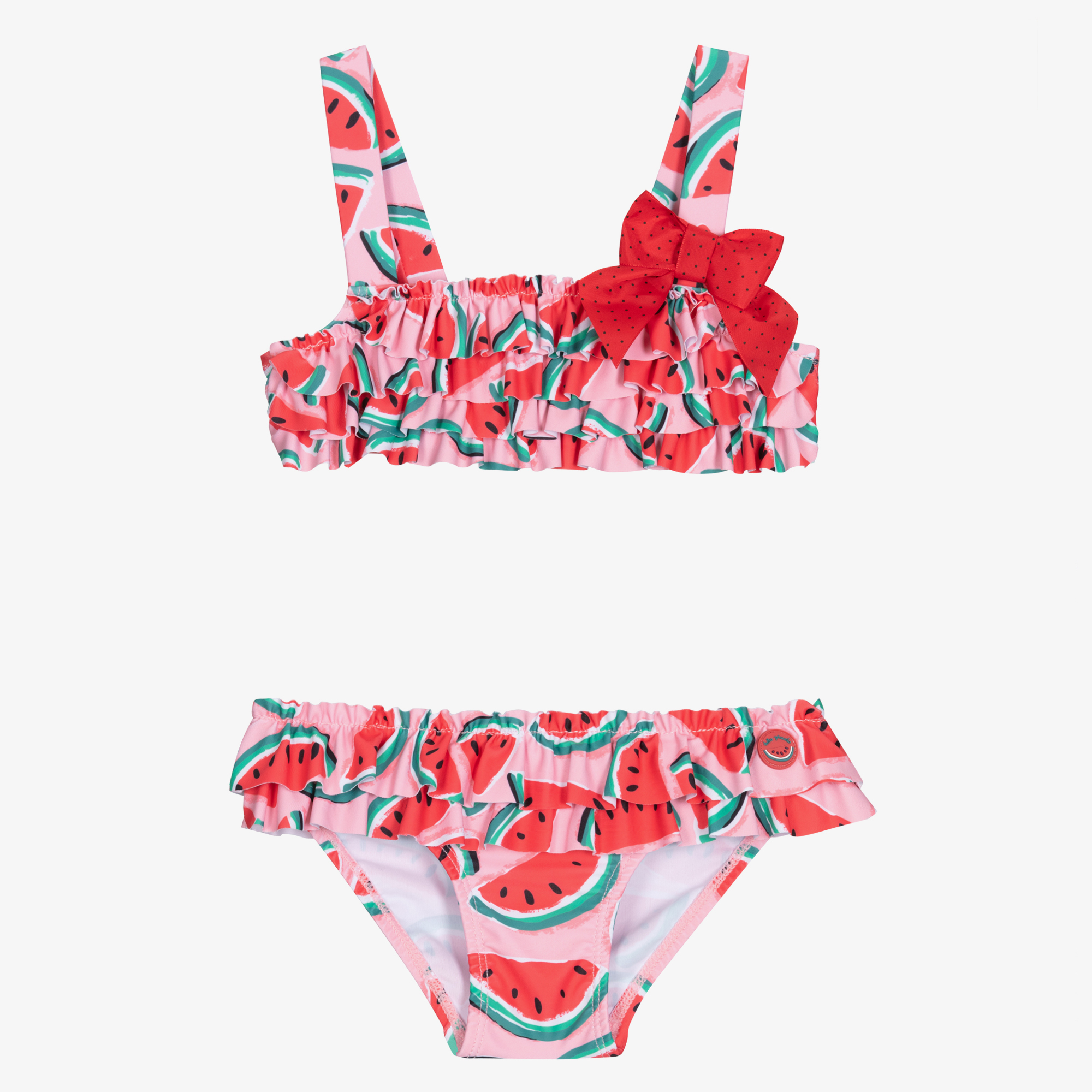 Tutto Piccolo Girls Pink Watermelon Bikini