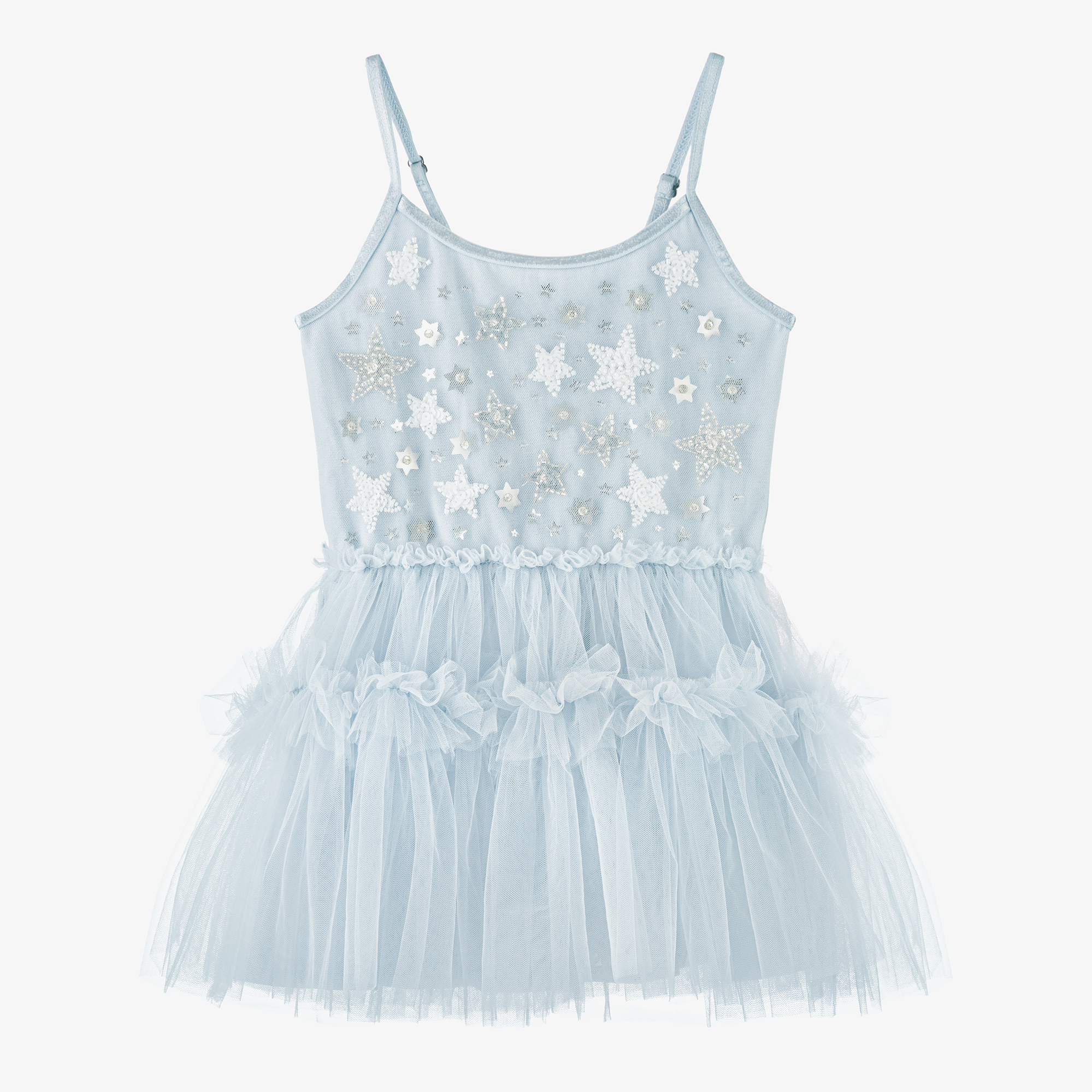 Tutu du Monde - Baby Girls Blue Tulle Star Tutu Dress
