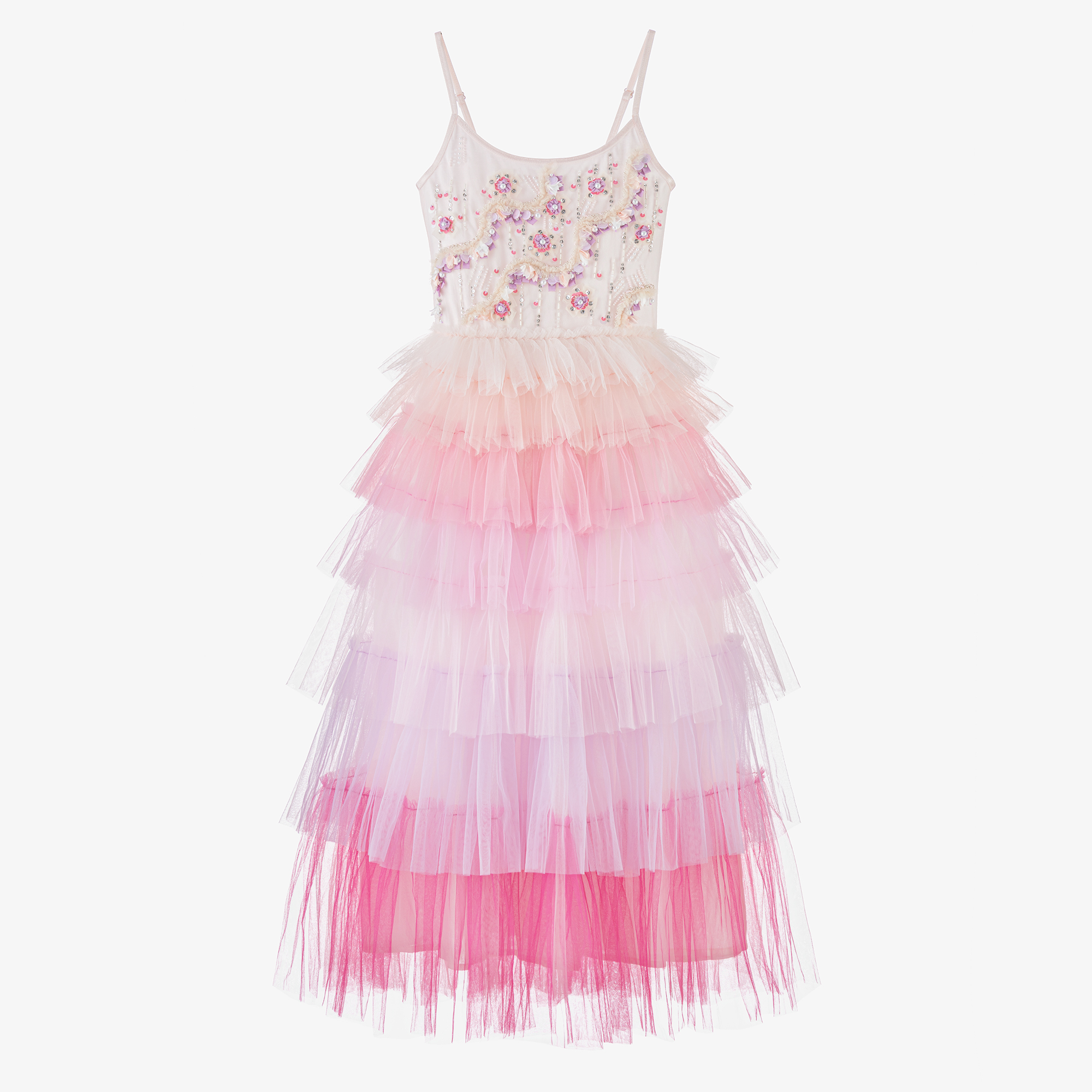 Tutu du Monde - Girls Pink Sequin Tulle Dress | Childrensalon Outlet