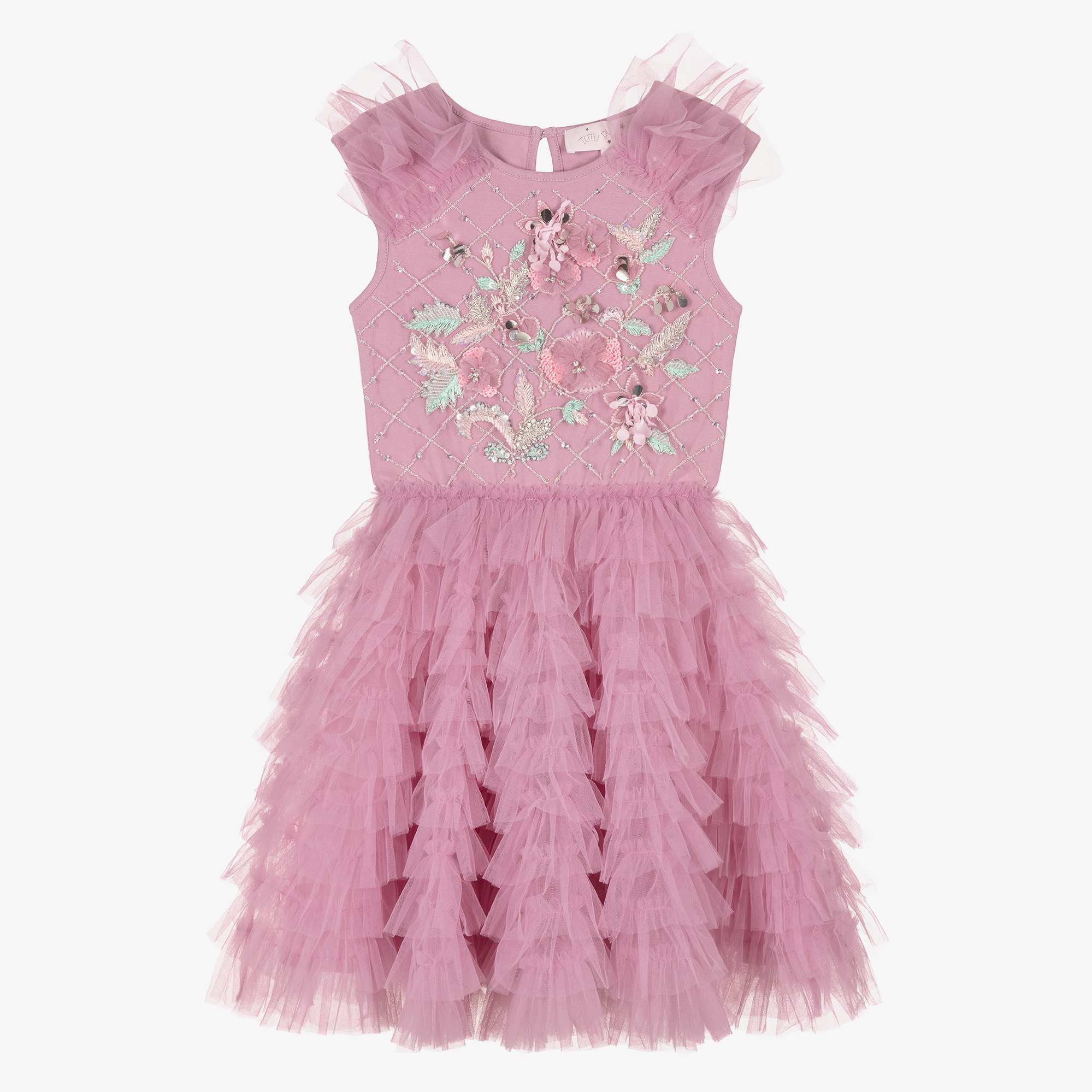 期間限定30％OFF! Girls - Monde du Tutu Purple Dress Tulle Sequin トップス