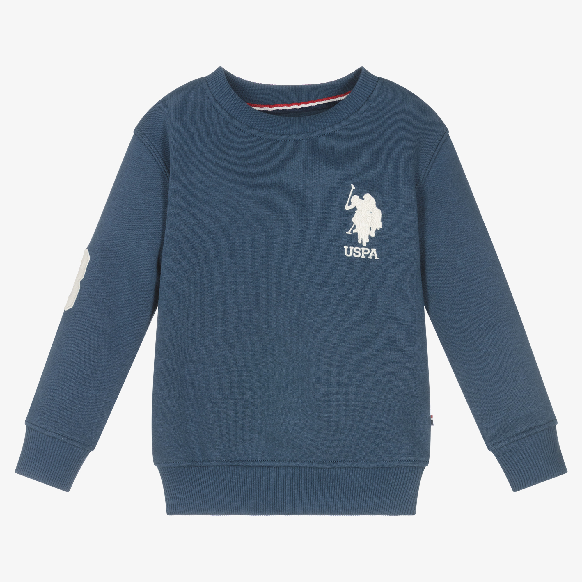 U.S. Polo Assn. Boys Blue Cotton Logo Sweatshirt