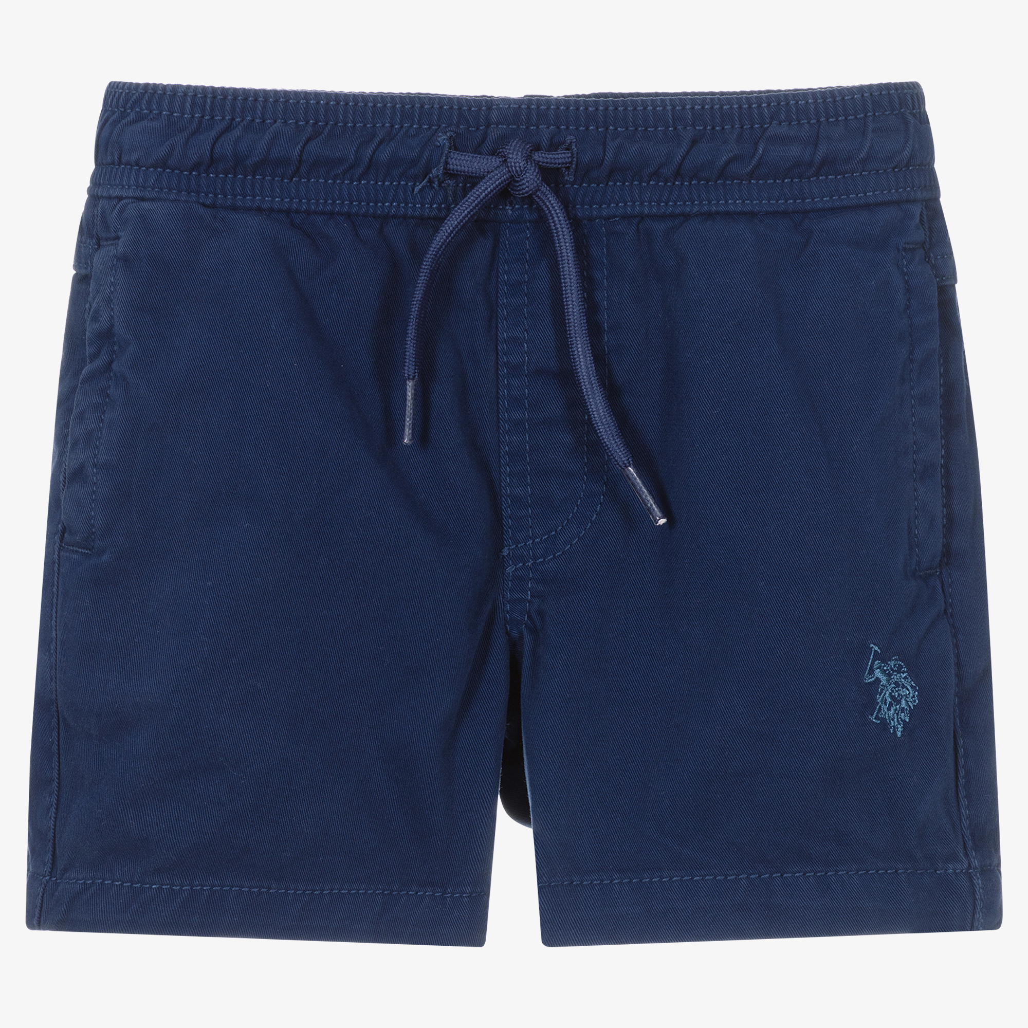 U.S. Polo Assn. Juniors Polka Dot Chino Shorts, Blue (11/12