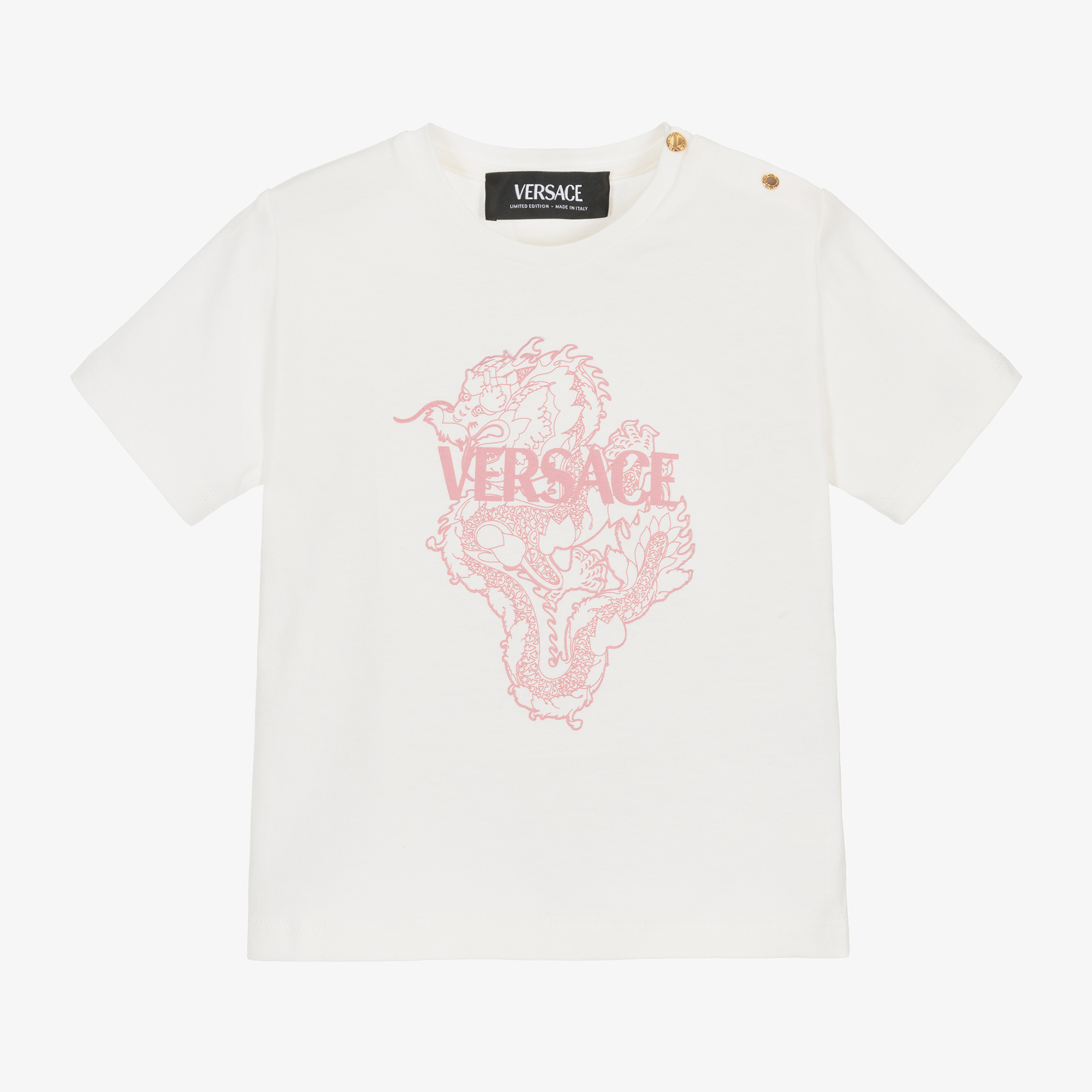 VERSACE☆キッズ ロゴコットンジャージーTシャツ パープル VERSACE☆キッズ ロゴコットンジャージーTシャツ パープル 子供