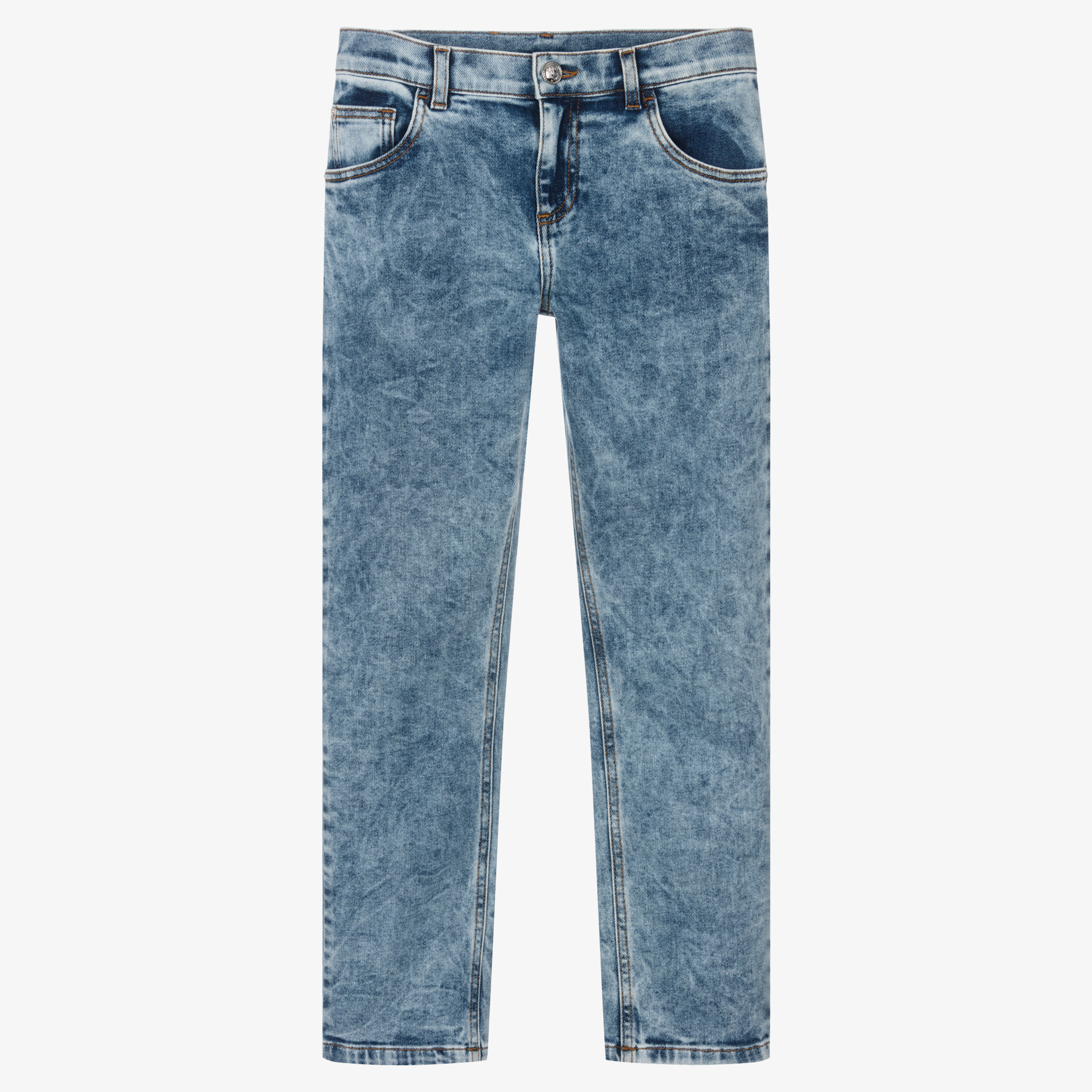 【関税＆送料込み】Versace Pant Denim Stone Wash Denim Clot Versace Mid-Rise Stone Wash Denim Wide-Leg Pants | Neiman Marcus