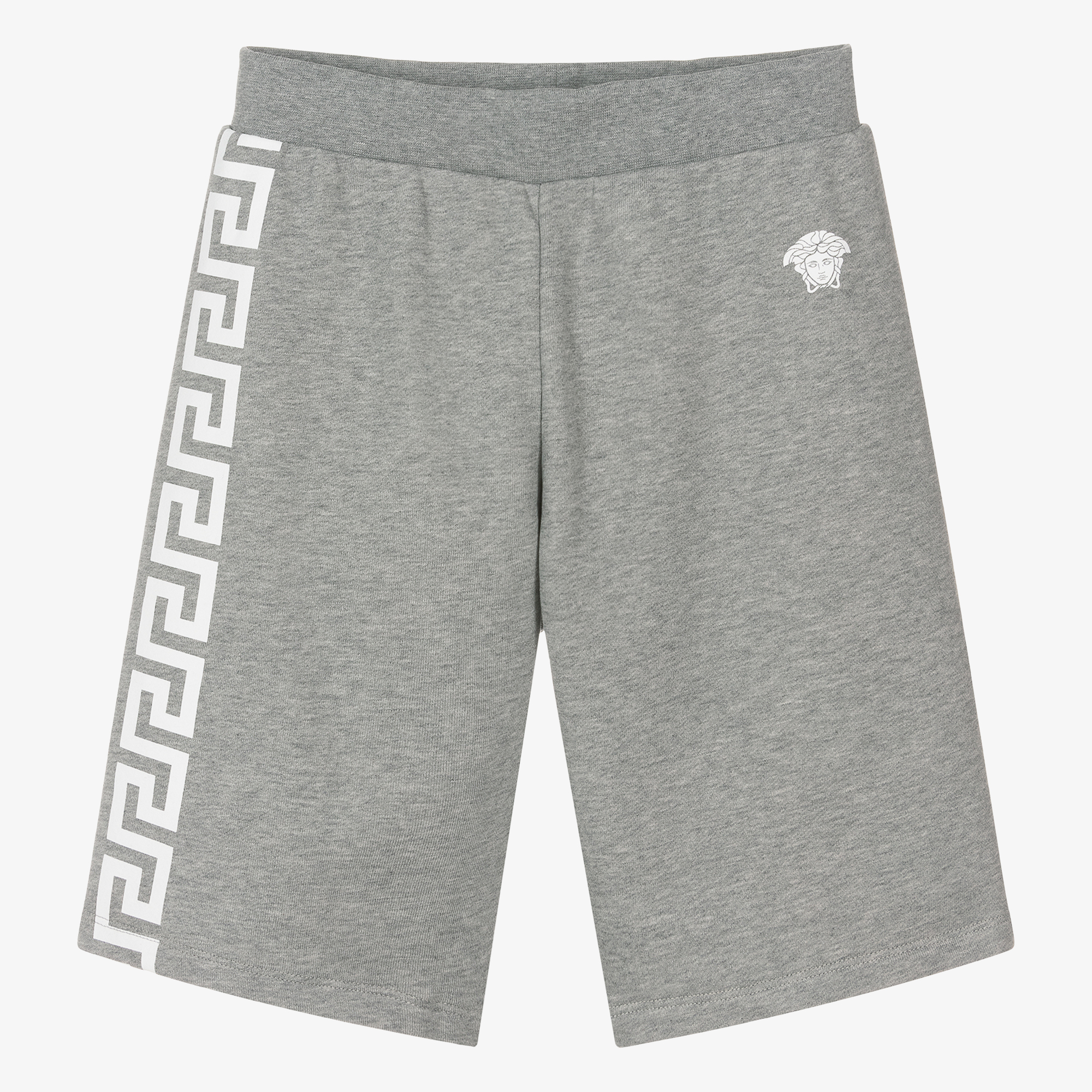 ショーツ VERSACE COTTON SHORTS WITH GREEK LOGO PATCH P00845334.jpg