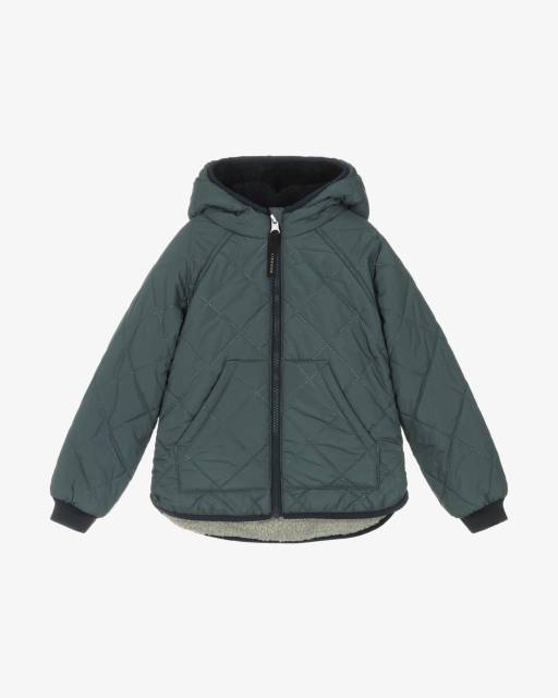 Liewood-Boys Reversible Blue Quilted & Fleece Jacket | Childrensalon Outlet