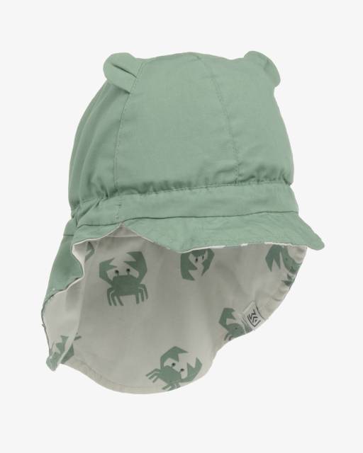 Liewood-Boys Beige-Green Reversible Sun Cap | Childrensalon Outlet