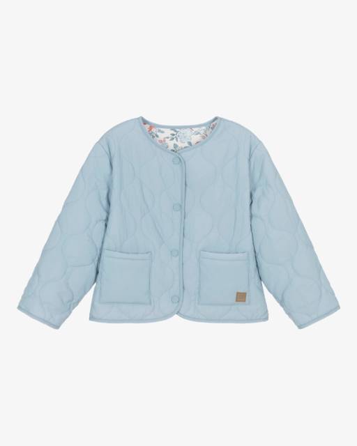 Mayoral-Blue Padded Reverisble Jacket | Childrensalon Outlet