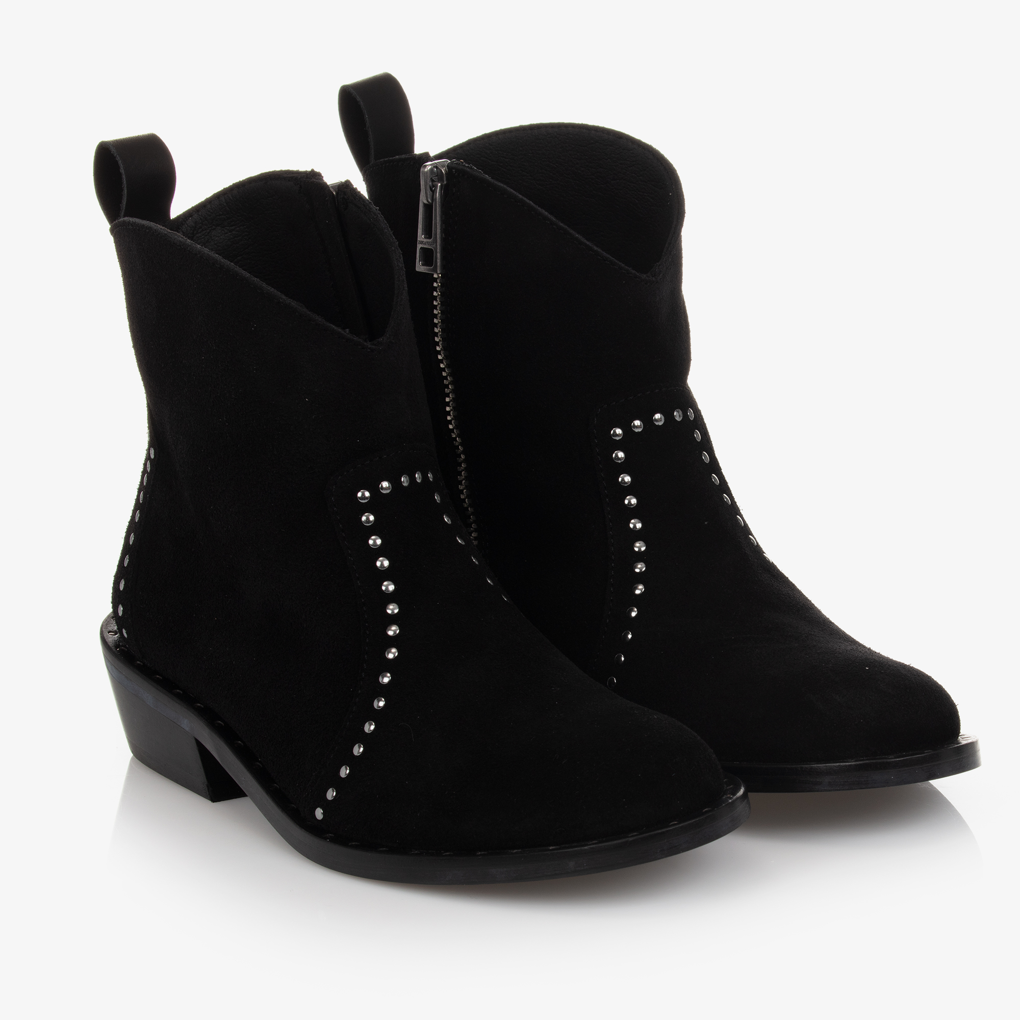 Black Leather Boots For Teen Girls