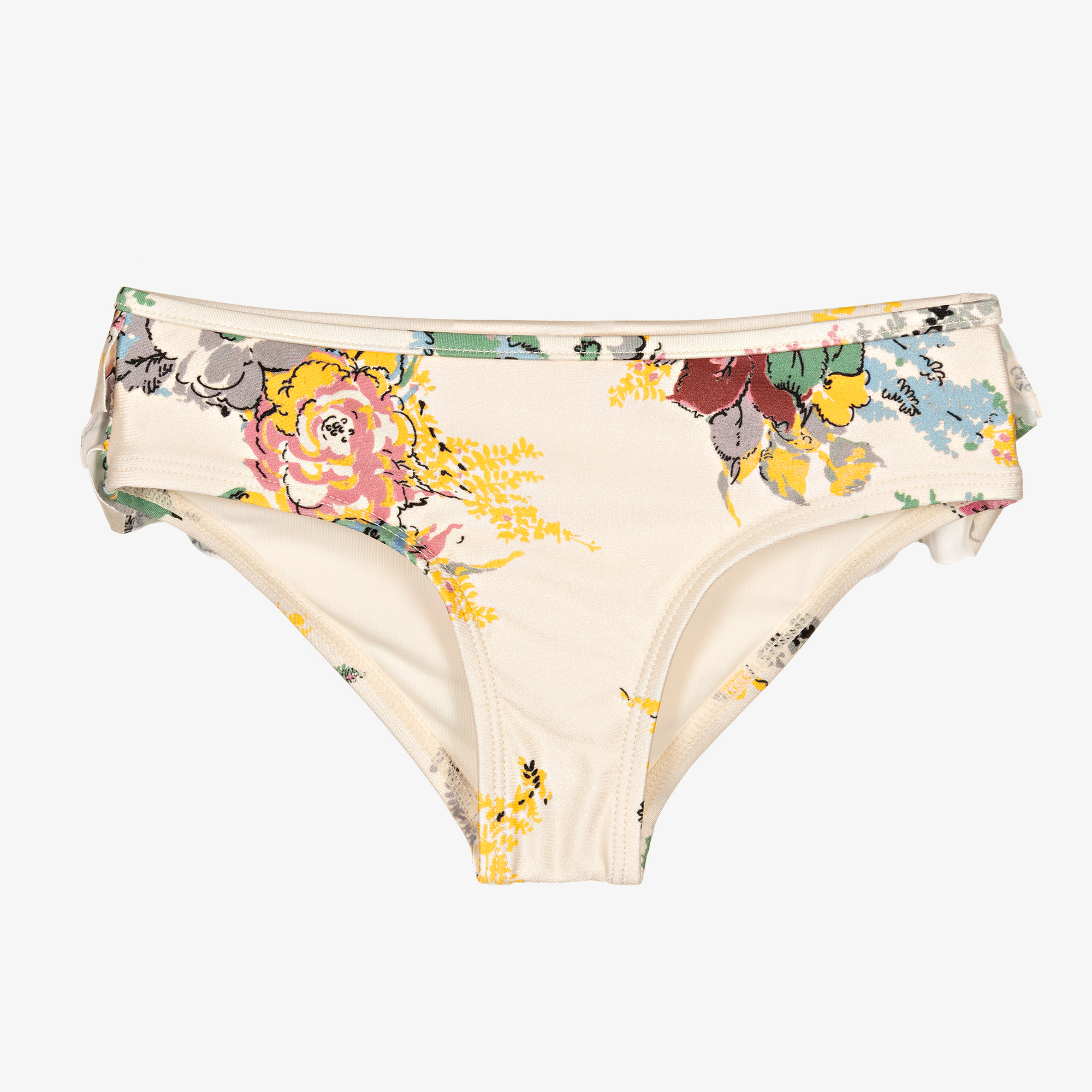 Zimmermann - Girls Ivory Garden Floral Bikini Bottoms